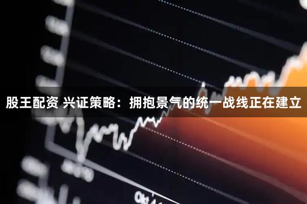 股王配资 兴证策略：拥抱景气的统一战线正在建立